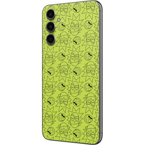Adult Swim Rick and Morty Rick and Morty All Over Print Galaxy A14 5G Skin
